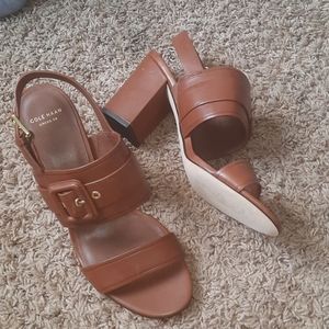 Cole Haan grand os block heel sandals